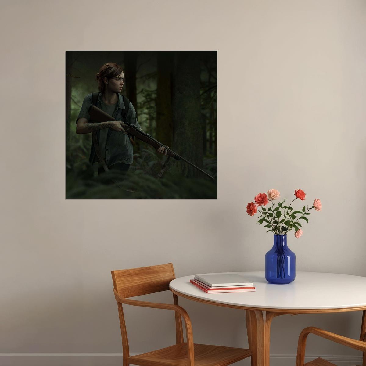The Last Of Us Ellie Video Game Poster Iconic Post-apocalyptic Character Art Print - xonomax