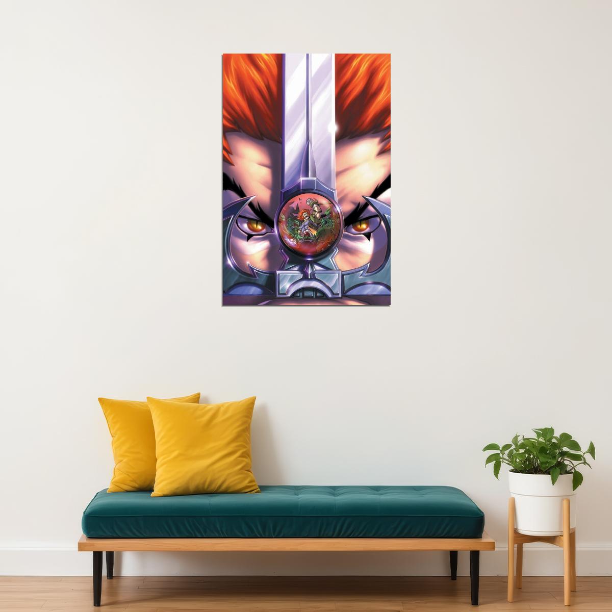 Thundercats Lion-o Sight Beyond Sight Poster Iconic 80s Cartoon Art Retro Animated Series Print - xonomax