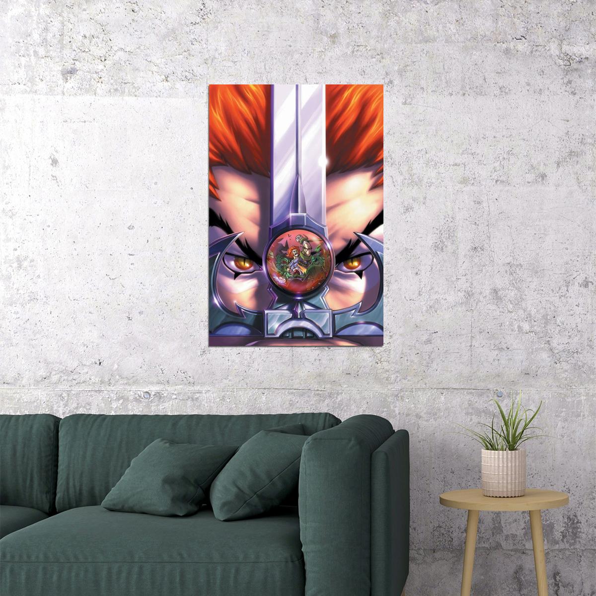 Thundercats Lion-o Sight Beyond Sight Poster Iconic 80s Cartoon Art Retro Animated Series Print - xonomax
