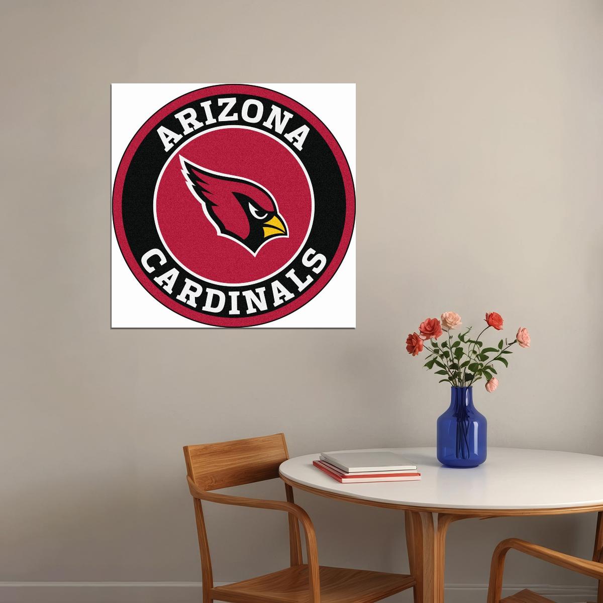 Arizona Cardinals Logo Poster Nfl Football Team Wall Art Sports Print - xonomax