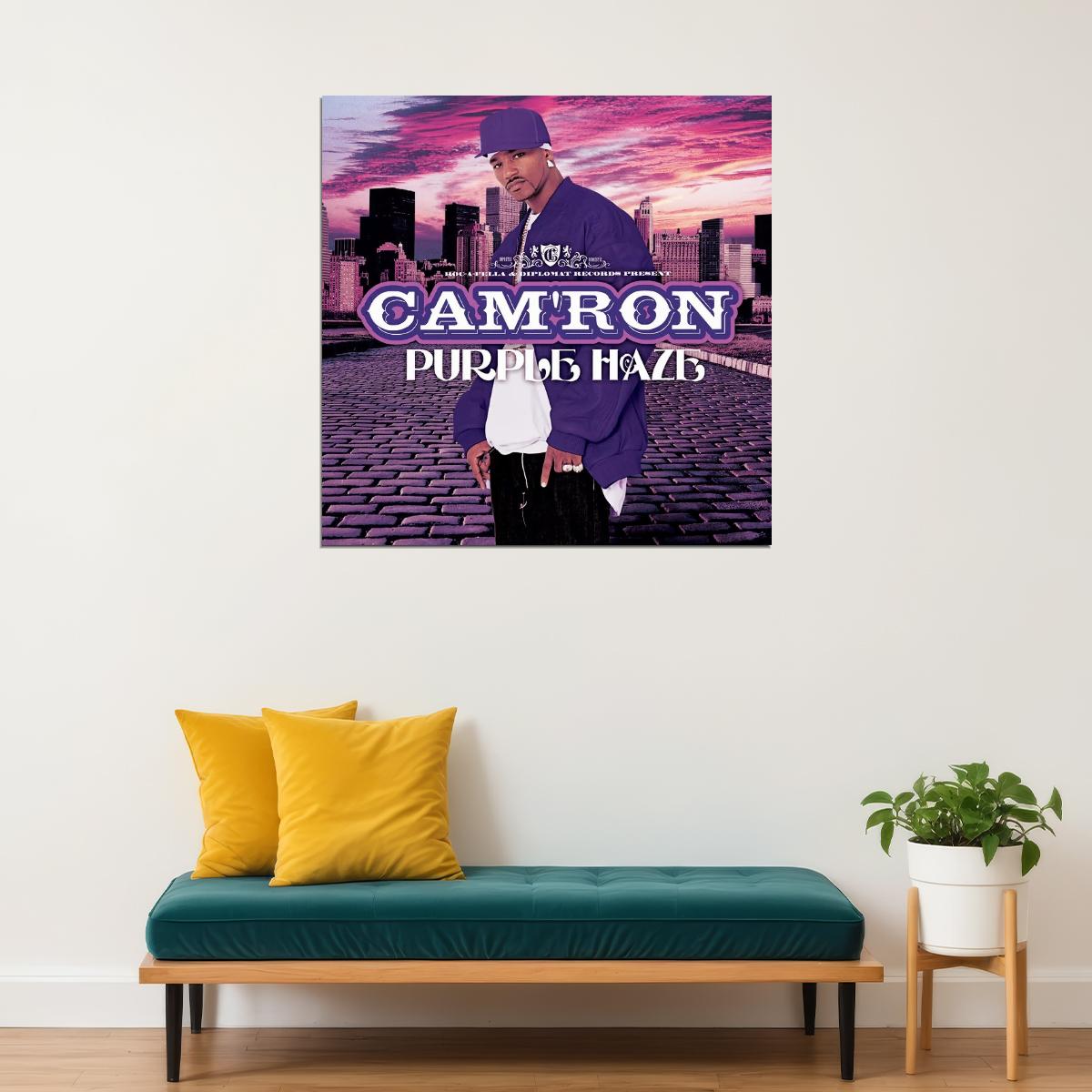 Cam'ron Purple Haze Album Cover Art Hip-hop Music Poster Rap Music Print - xonomax