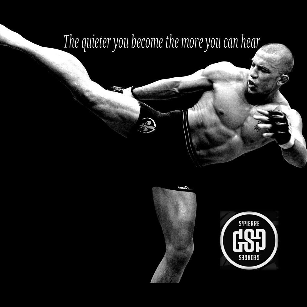 Georges St-pierre Gsp Poster Ufc Champion Wall Art Motivational Sports Print - xonomax