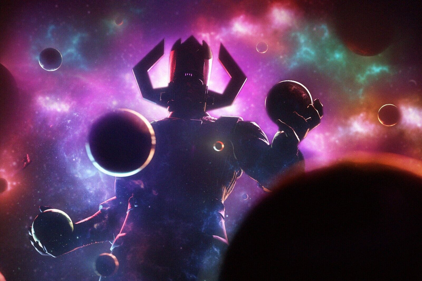 Galactus Poster Marvel Comics Wall Art Cosmic Supervillain Print