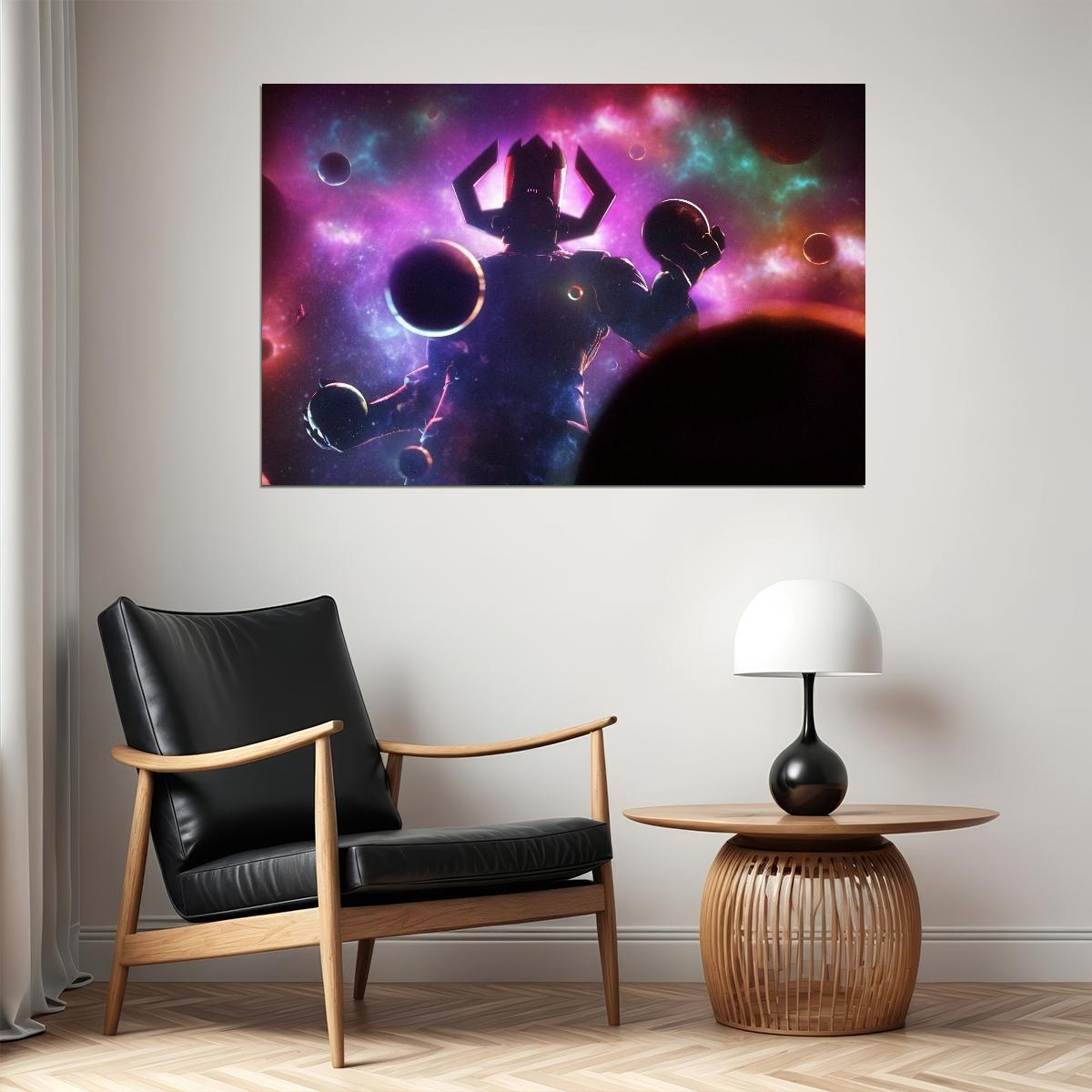 Galactus Poster Marvel Comics Wall Art Cosmic Supervillain Print