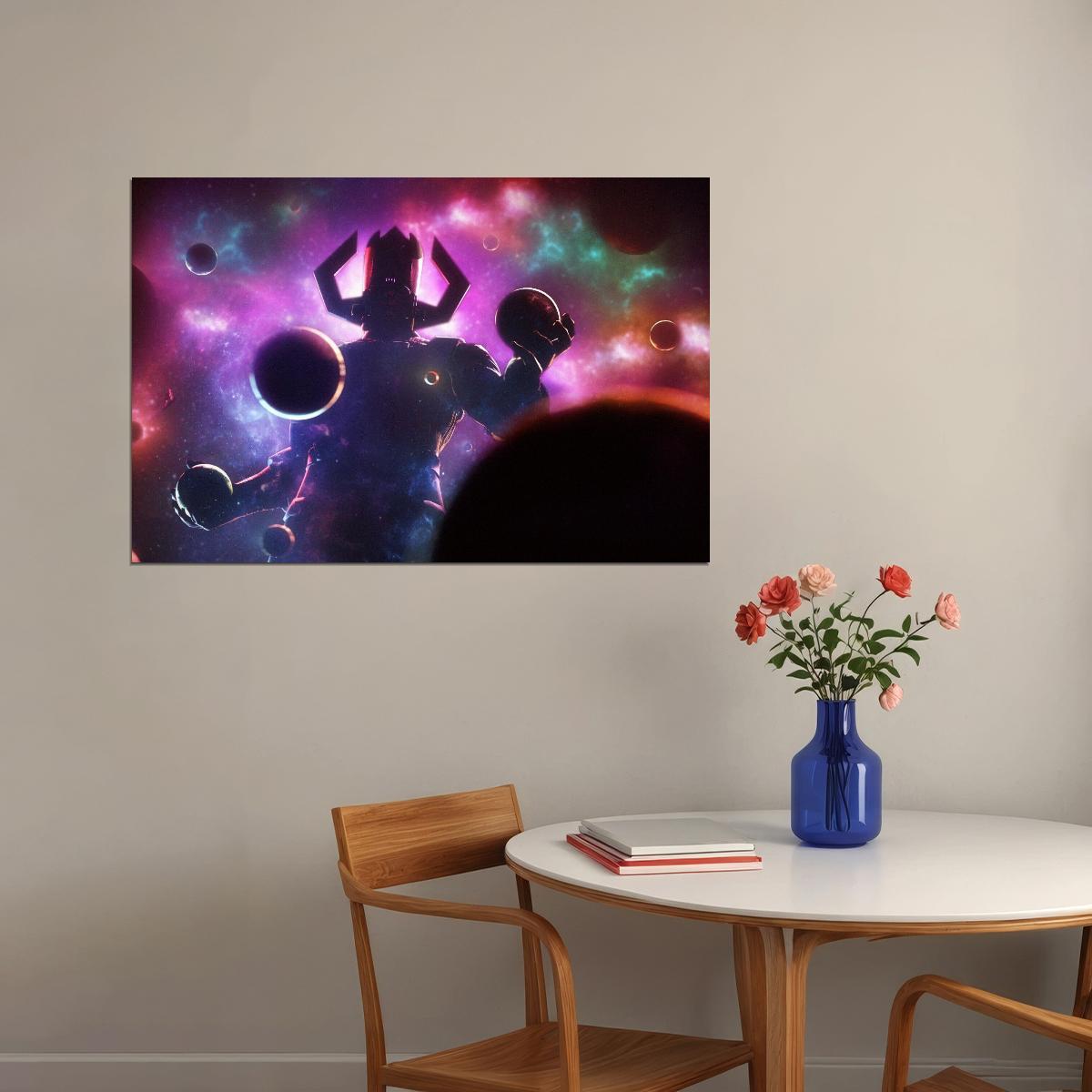 Galactus Poster Marvel Comics Wall Art Cosmic Supervillain Print