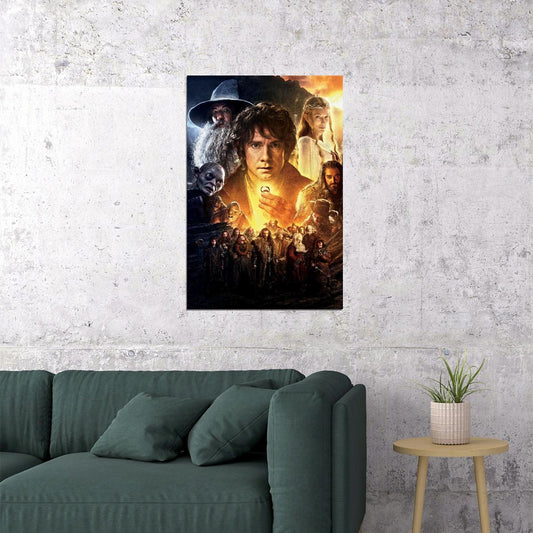 The Hobbit Movie Poster 2012 Iconic Fantasy Adventure Art Print - xonomax