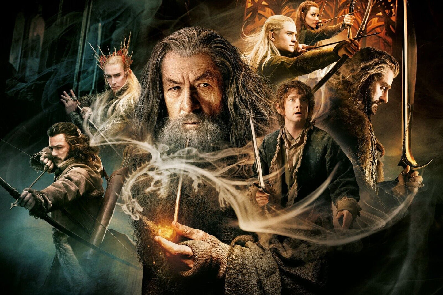 The Hobbit Movie Poster 2012 Iconic Fantasy Adventure Art Print - xonomax