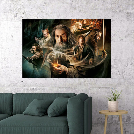 The Hobbit Movie Poster 2012 Iconic Fantasy Adventure Art Print - xonomax