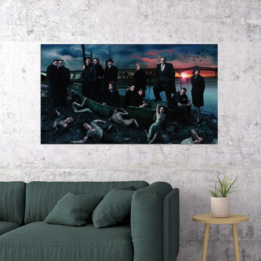 The Sopranos Tv Series Poster Iconic Mafia Drama Art Print - xonomax