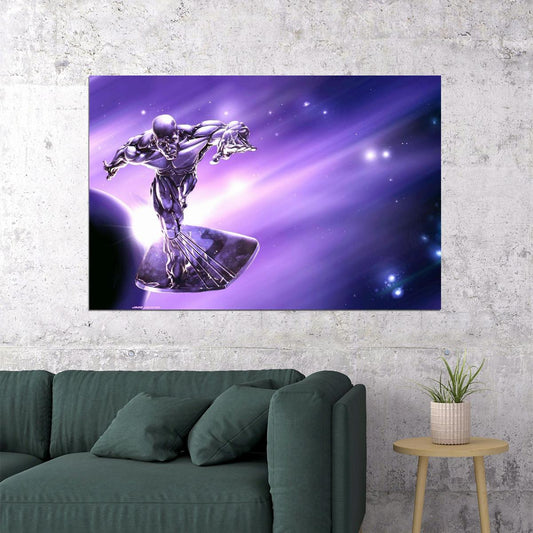 Silver Surfer Marvel Comics Poster Wall Print - xonomax