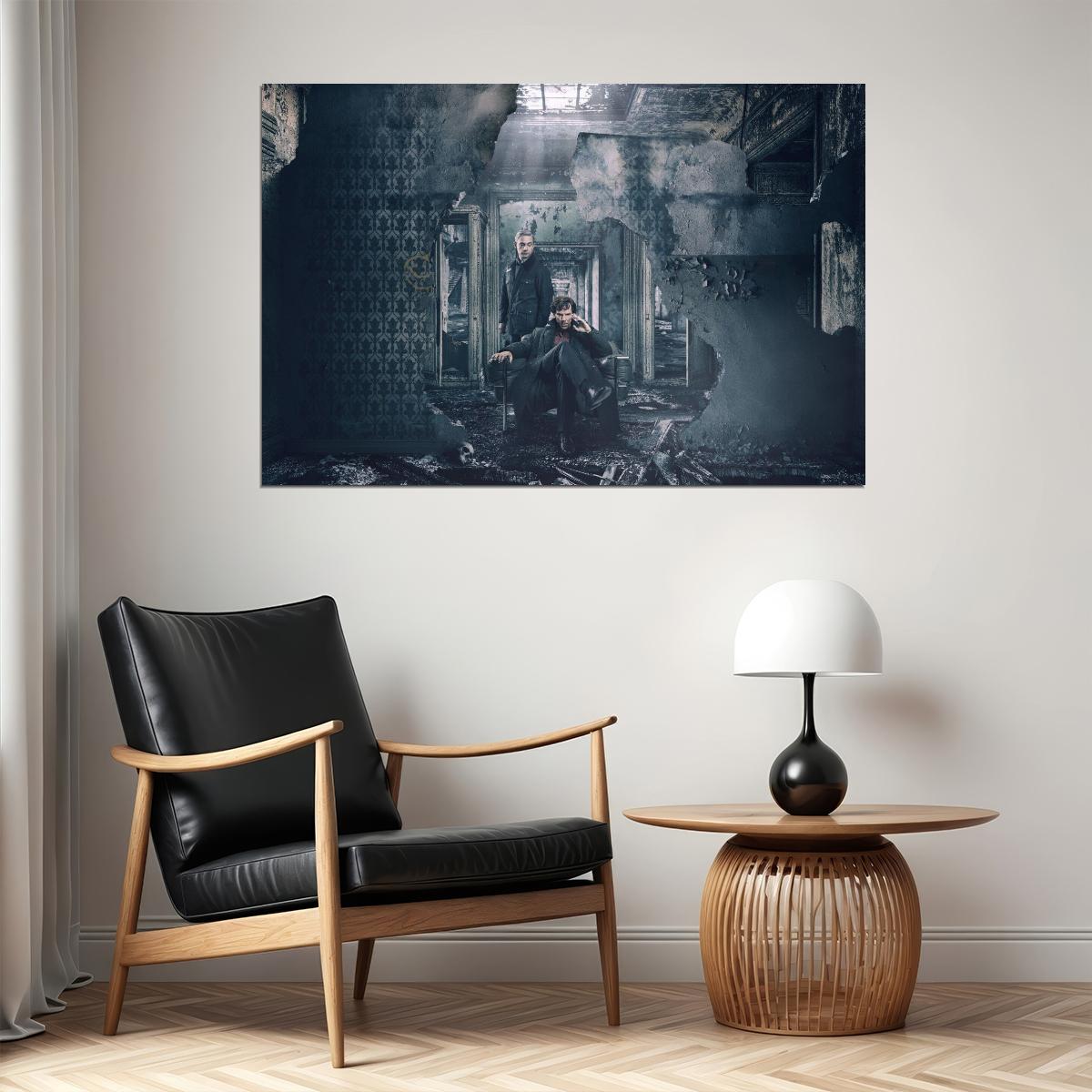 Sherlock Tv Show Movie Poster Detective Series Wall Print - xonomax