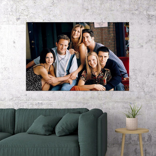 Friends Tv Series Poster Comedy Show Wall Art Classic 00s 90s Sitcom Print - xonomax