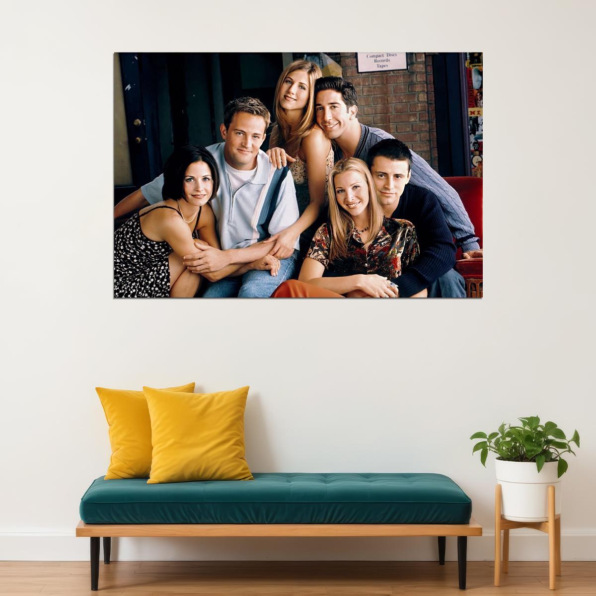 Friends Tv Series Poster Comedy Show Wall Art Classic 00s 90s Sitcom Print - xonomax