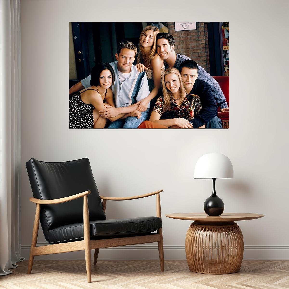 Friends Tv Series Poster Comedy Show Wall Art Classic 00s 90s Sitcom Print - xonomax