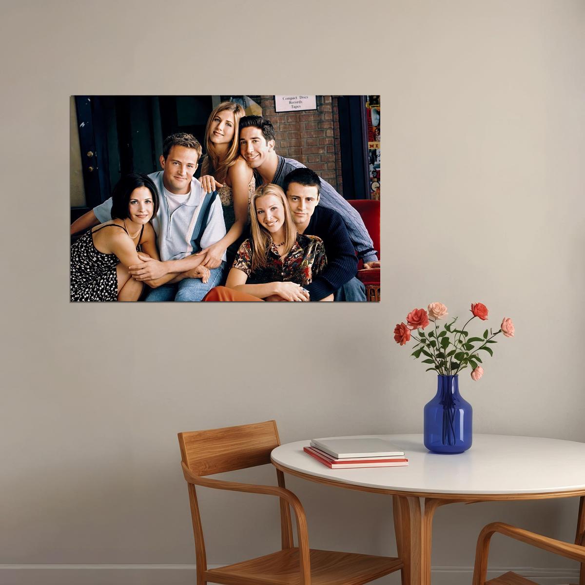 Friends Tv Series Poster Comedy Show Wall Art Classic 00s 90s Sitcom Print - xonomax