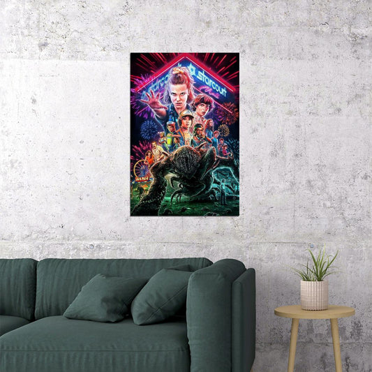 Stranger Things Tv Show Movie Poster Retro Sci-fi Print - xonomax