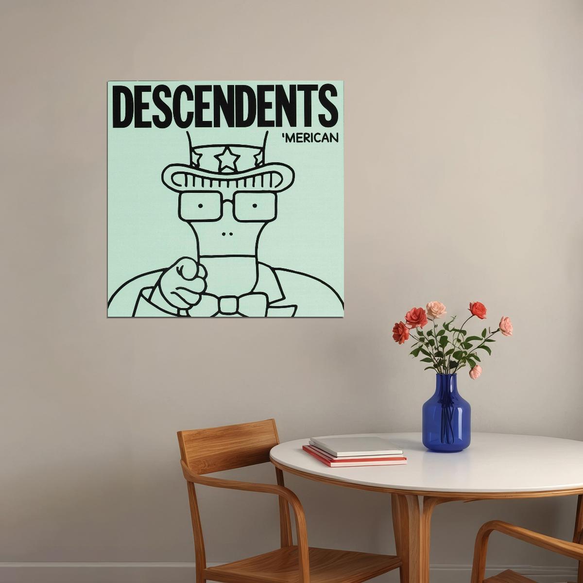 Descendents 'merican Album Cover Art Punk Rock Music Poster Band Music Print - xonomax