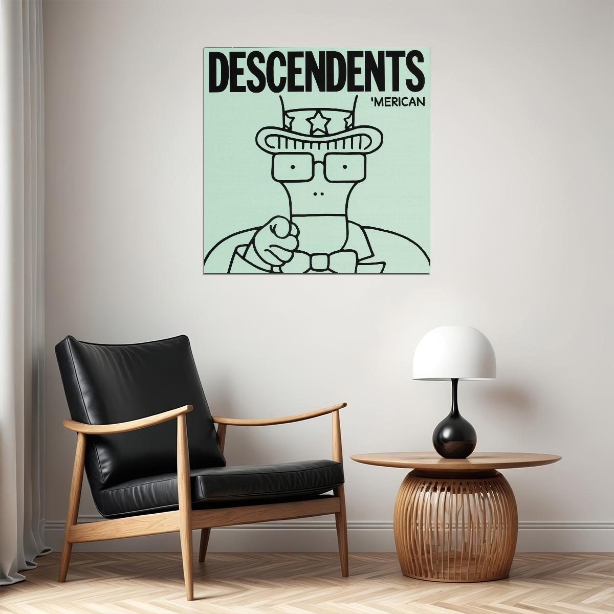 Descendents 'merican Album Cover Art Punk Rock Music Poster Band Music Print - xonomax