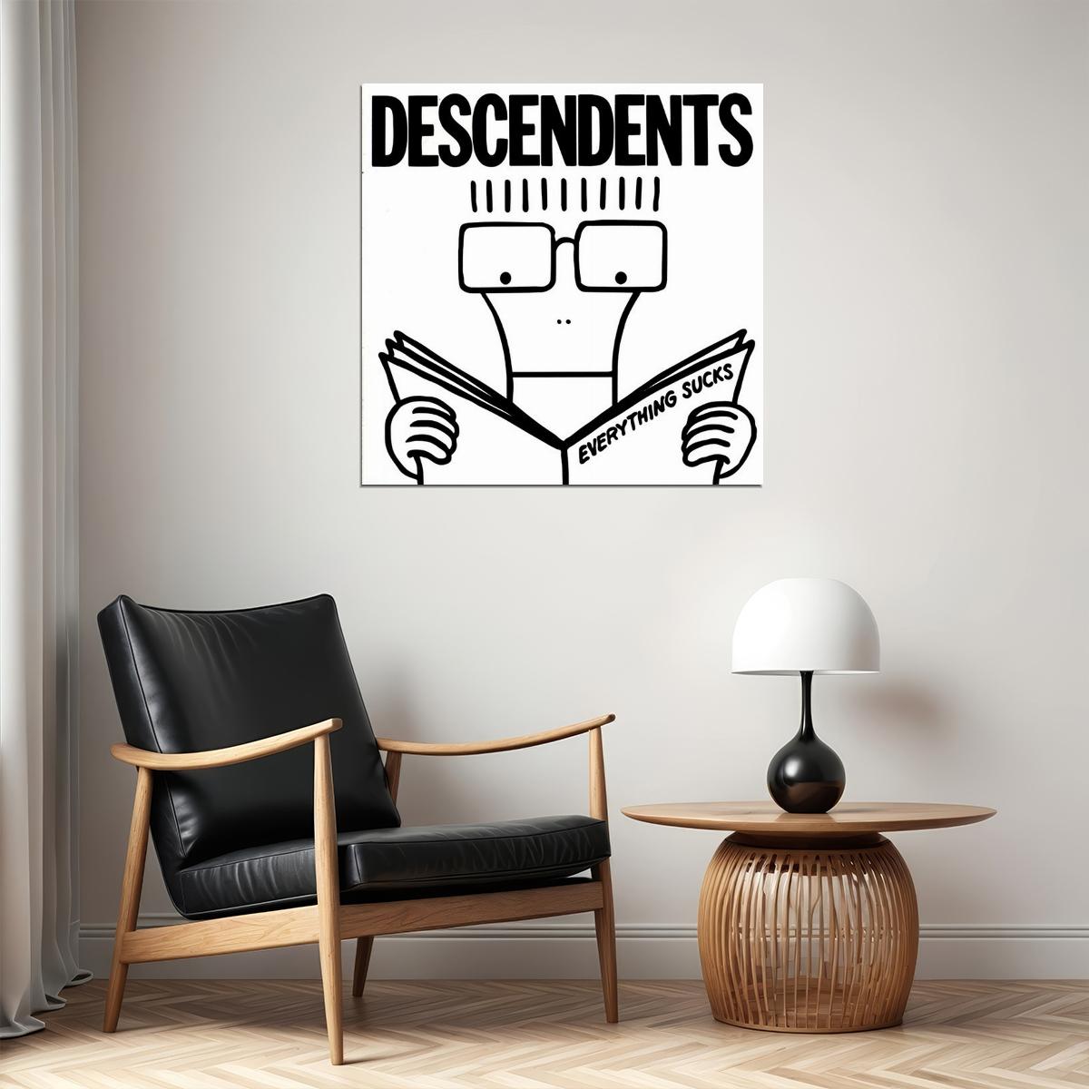 Descendents Everything Sucks Album Cover Art Punk Rock Music Poster Band Music Print - xonomax