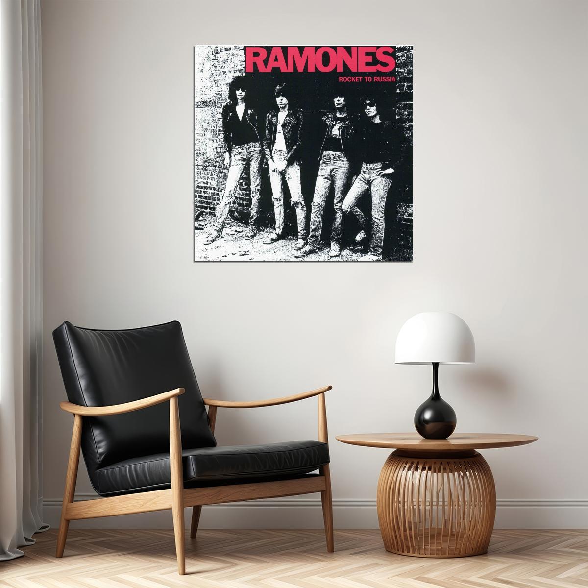 Ramones Music Poster Punk Rock Band Wall Print - xonomax