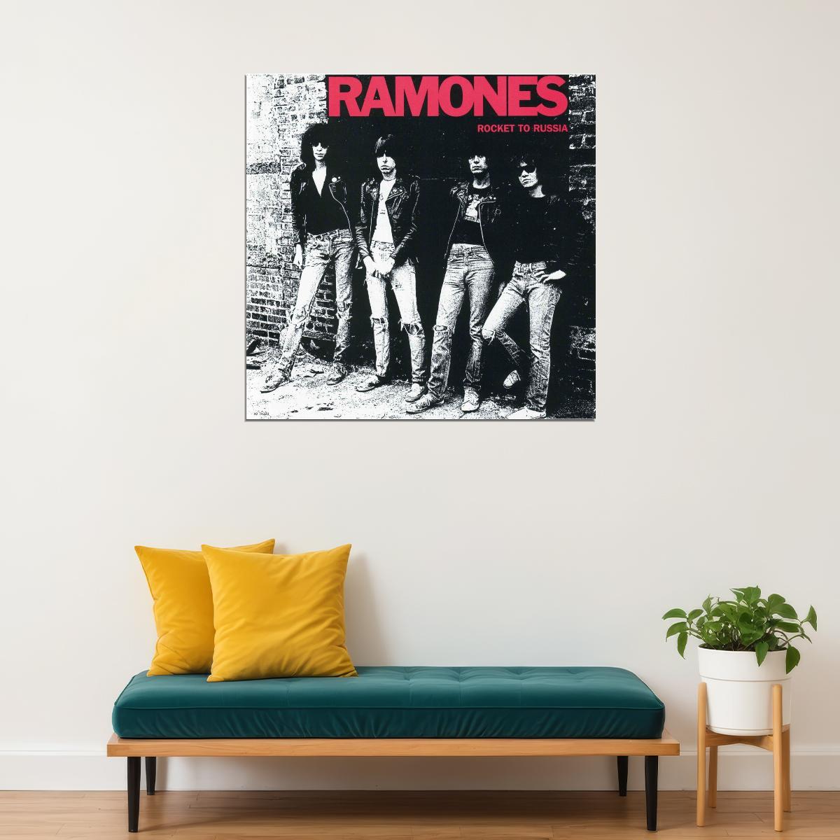 Ramones Music Poster Punk Rock Band Wall Print - xonomax