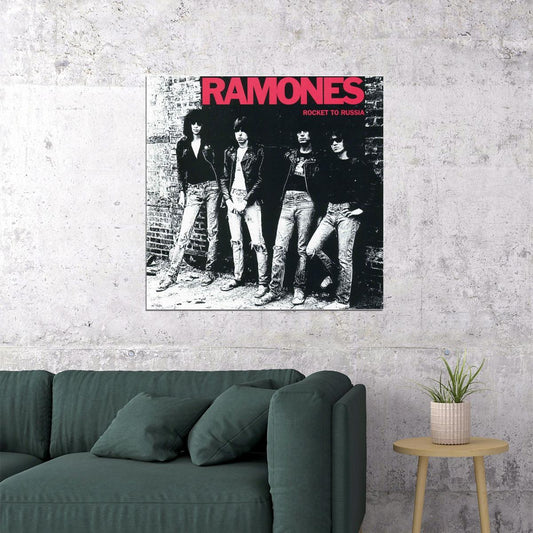 Ramones Music Poster Punk Rock Band Wall Print - xonomax