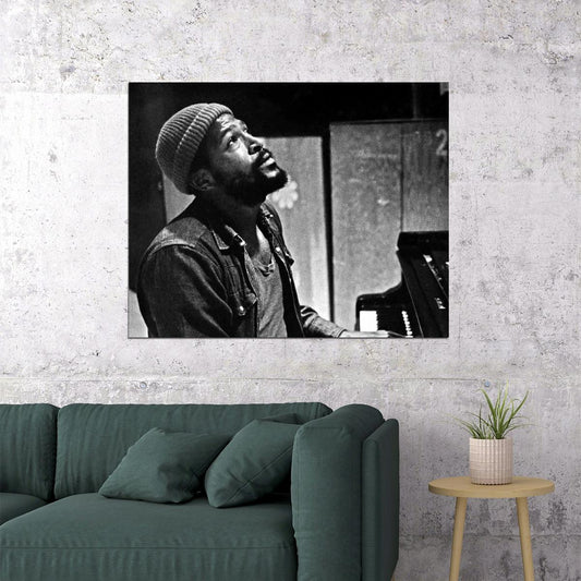 Marvin Gaye Music Poster Iconic Soul Legend Wall Print - xonomax