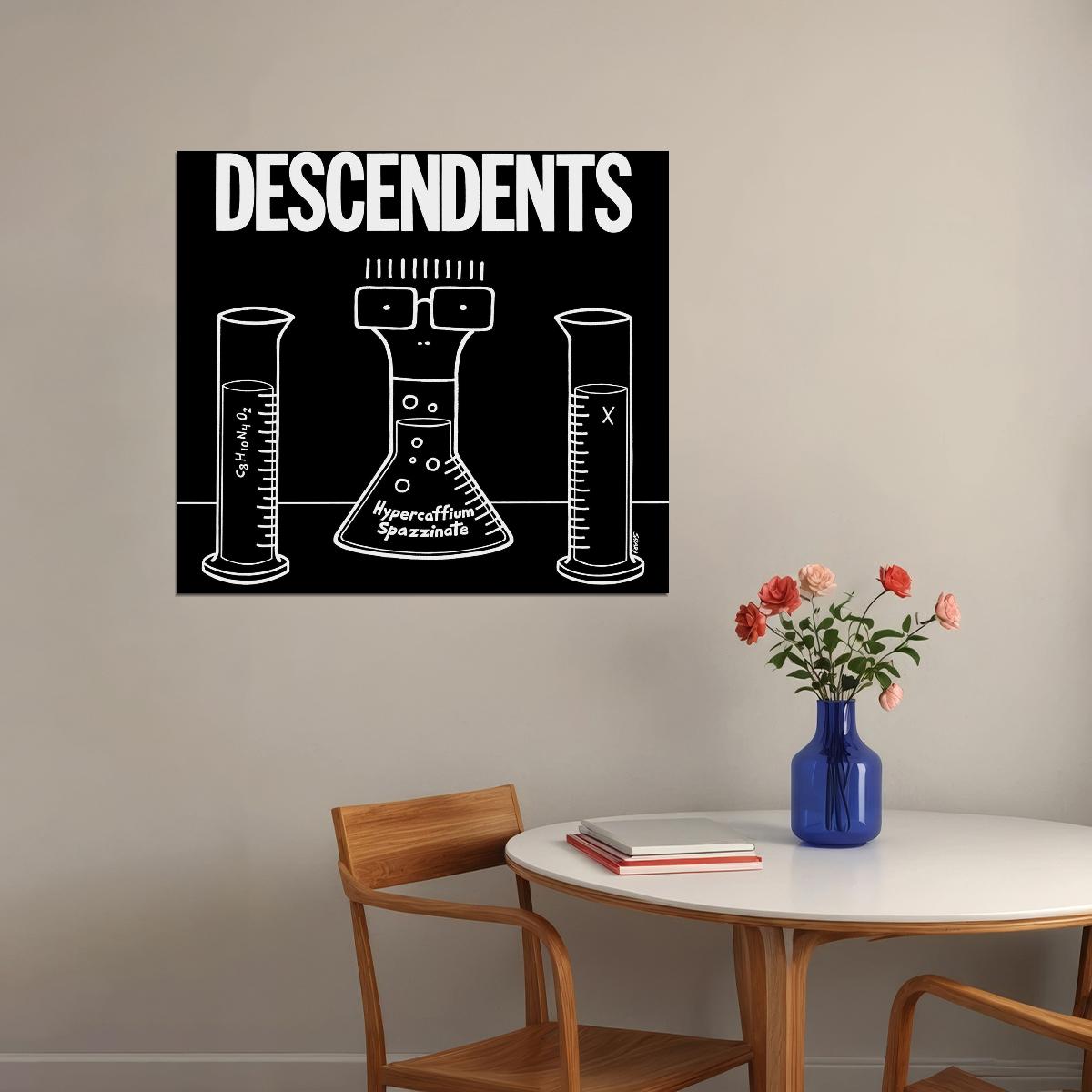 Descendents Hypercaffium Spazzinate Album Cover Art Punk Rock Music Poster Band Music Print - xonomax