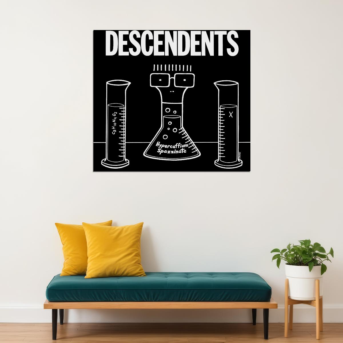 Descendents Hypercaffium Spazzinate Album Cover Art Punk Rock Music Poster Band Music Print - xonomax