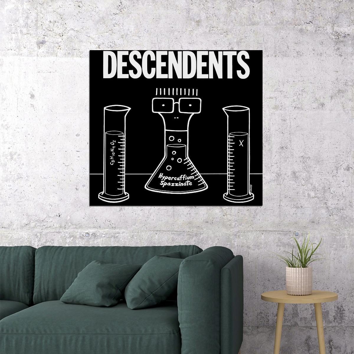 Descendents Hypercaffium Spazzinate Album Cover Art Punk Rock Music Poster Band Music Print - xonomax