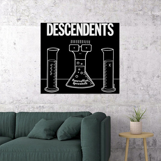 Descendents Hypercaffium Spazzinate Album Cover Art Punk Rock Music Poster Band Music Print - xonomax