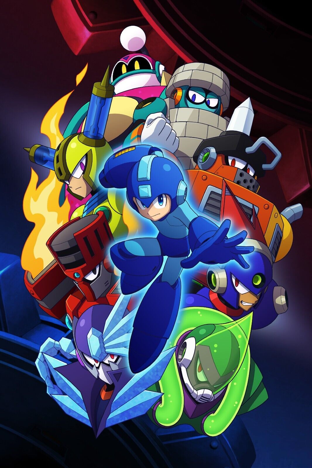 Mega Man Video Game Poster Nintendo Gamer Wall Art - xonomax