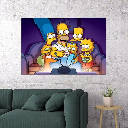 The Simpsons Tv Show Poster Iconic Animated Series Art Print - xonomax