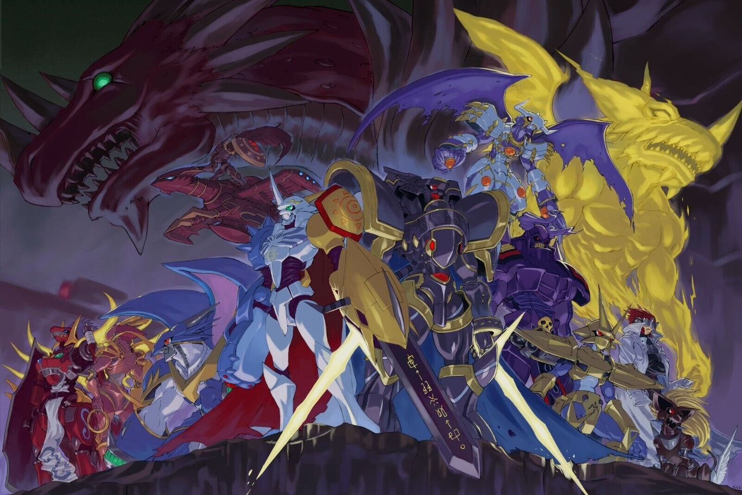 Digimon Anime Poster Japanese Animation Wall Art Digital Monsters Series Print - xonomax