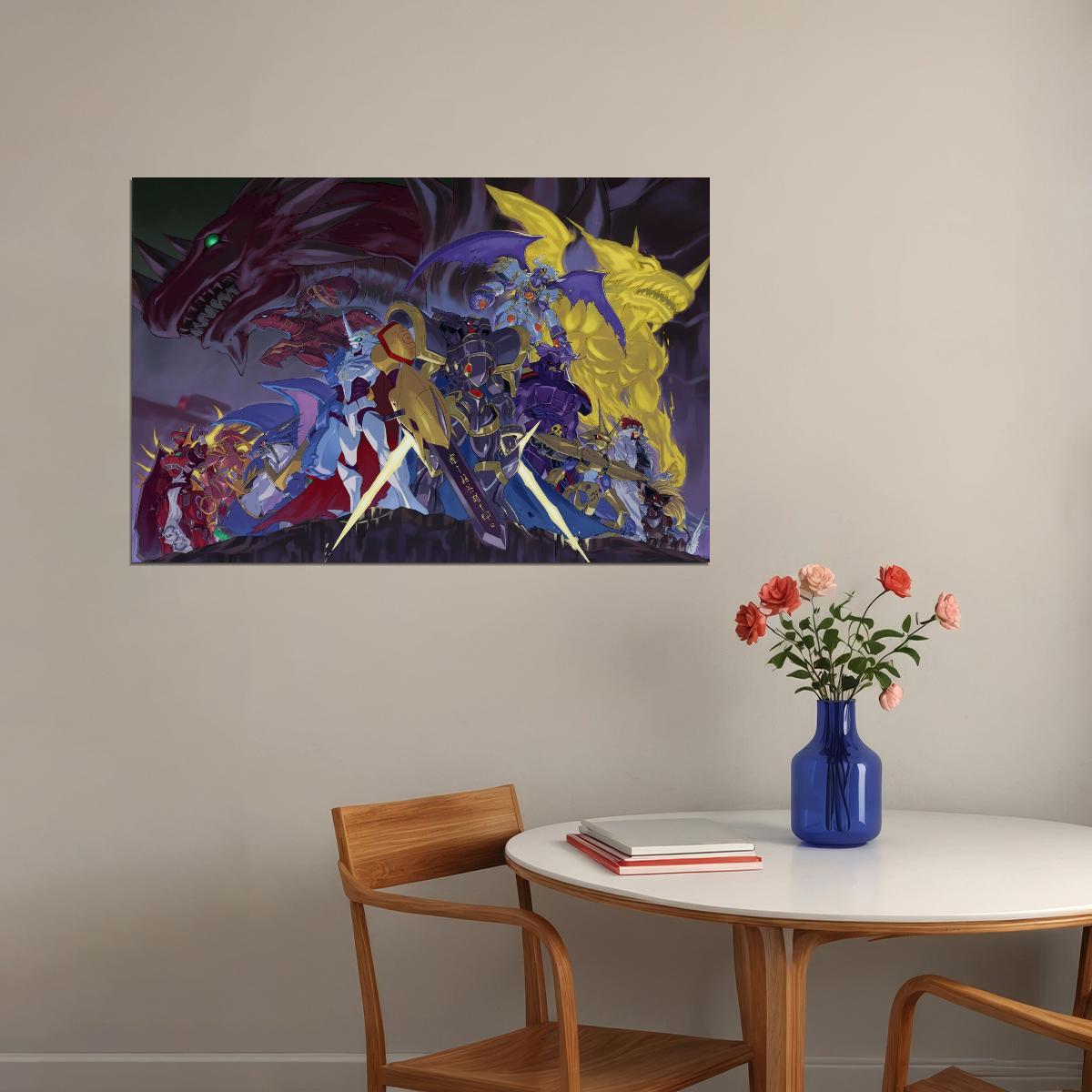 Digimon Anime Poster Japanese Animation Wall Art Digital Monsters Series Print - xonomax