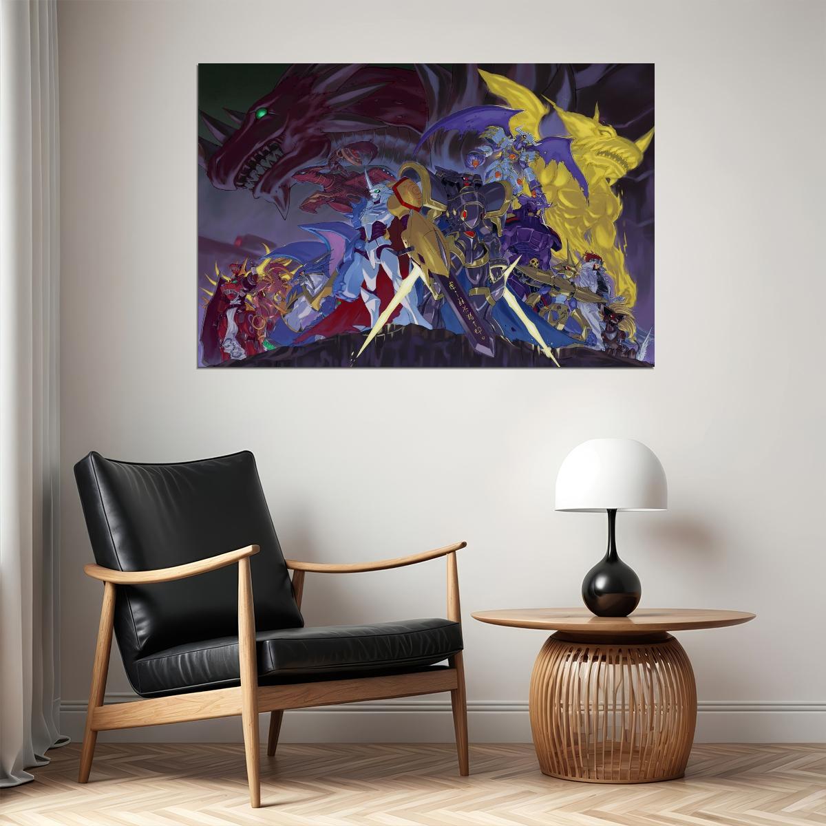Digimon Anime Poster Japanese Animation Wall Art Digital Monsters Series Print - xonomax