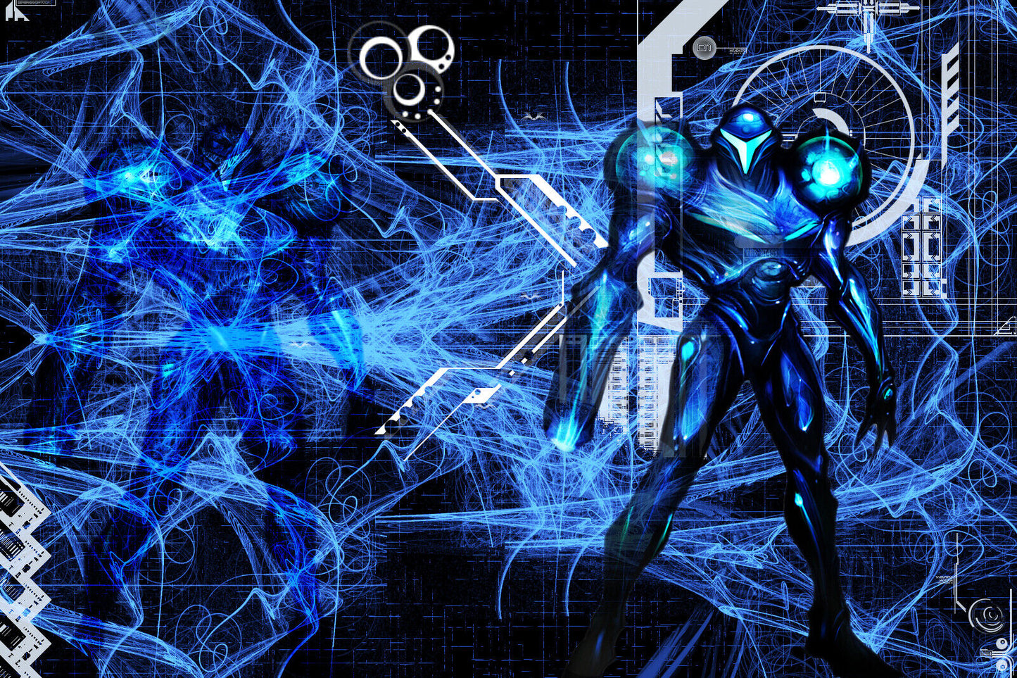 Metroid Samus Aran Video Game Poster Nintendo Gamer Wall Art - xonomax