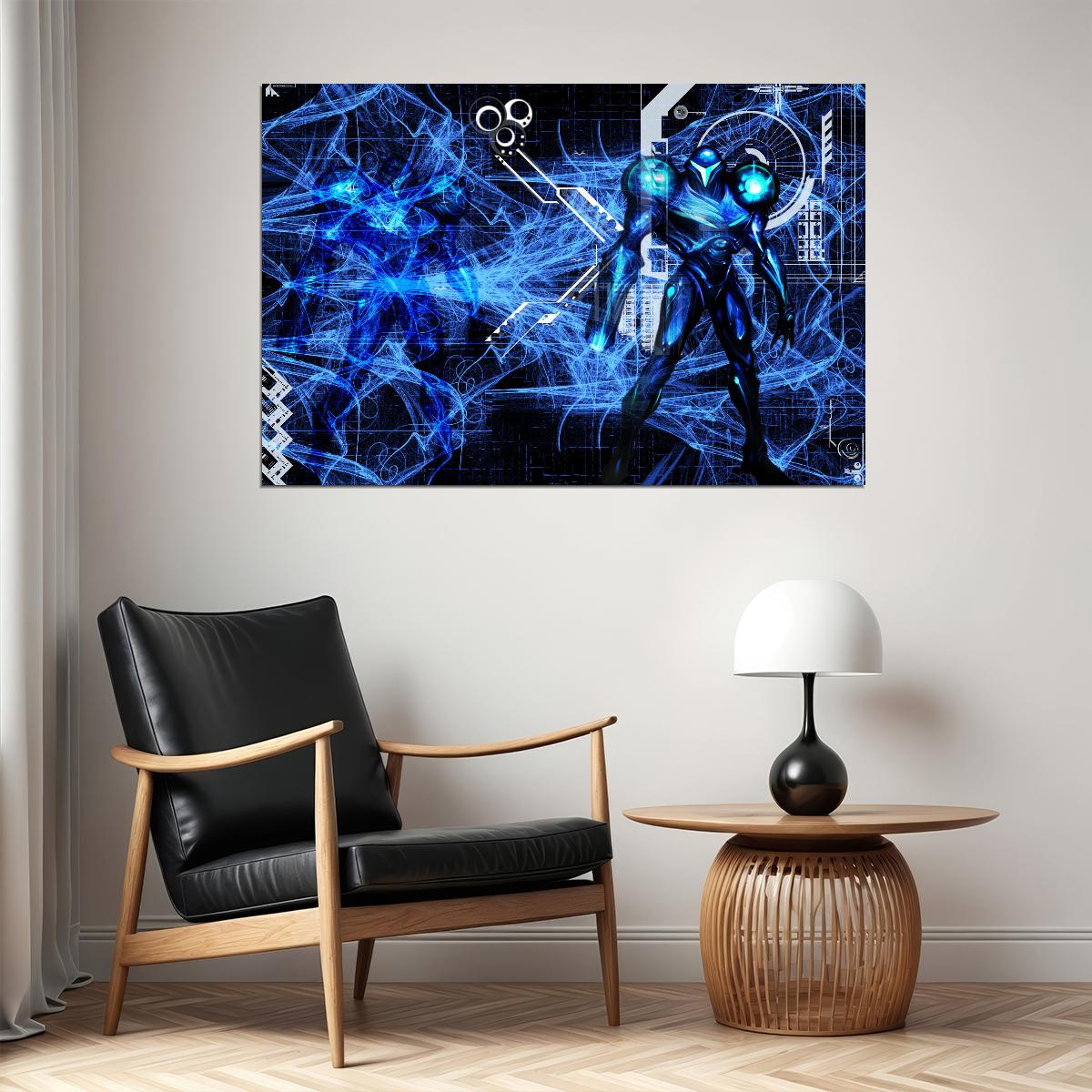Metroid Samus Aran Video Game Poster Nintendo Gamer Wall Art - xonomax