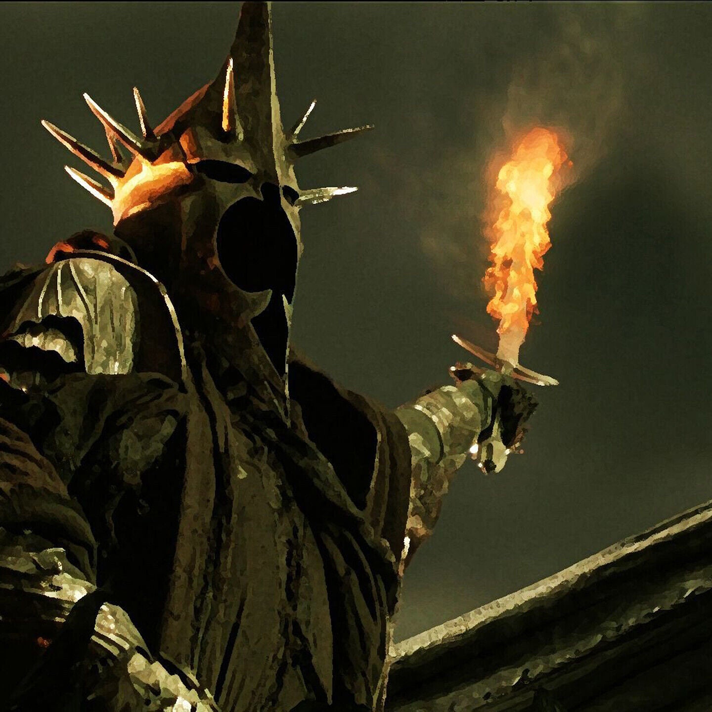 The Lord Of The Rings Sauron Movie Poster Iconic Fantasy Villain Art Print - xonomax