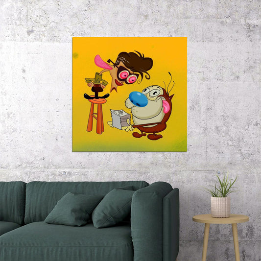 The Ren & Stimpy Show Tv Series Poster Iconic Animated Comedy Art Print - xonomax
