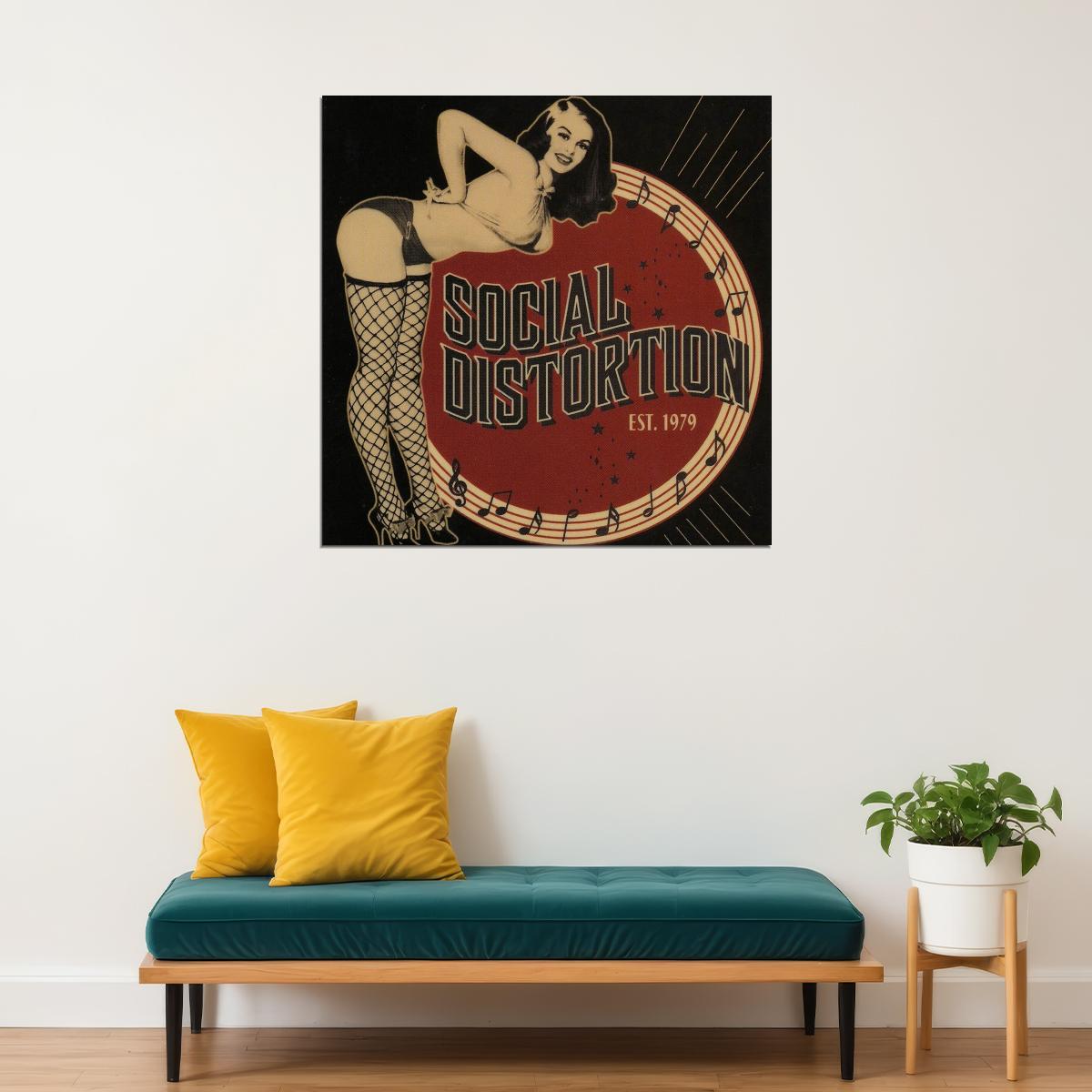 Social Distortion Album Cover Art Music Poster Punk Band Wall Print - xonomax
