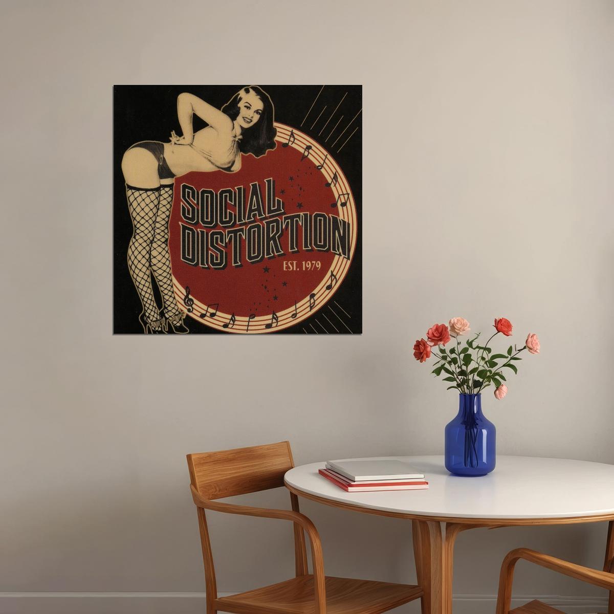 Social Distortion Album Cover Art Music Poster Punk Band Wall Print - xonomax