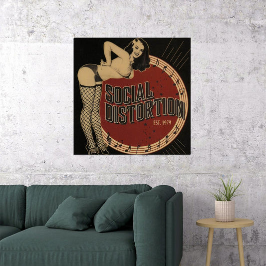 Social Distortion Album Cover Art Music Poster Punk Band Wall Print - xonomax