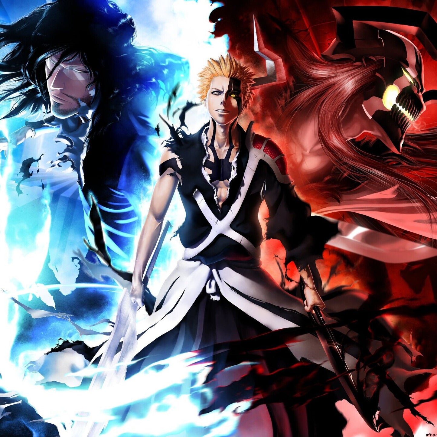 Bleach Ichigo Anime Poster Japanese Animation Wall Art Manga Series Print - xonomax