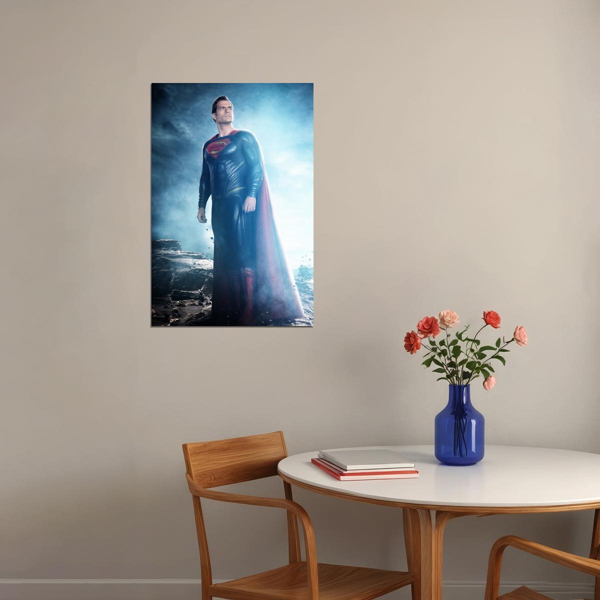 Superman Movie Poster Iconic Dc Superhero Wall Art