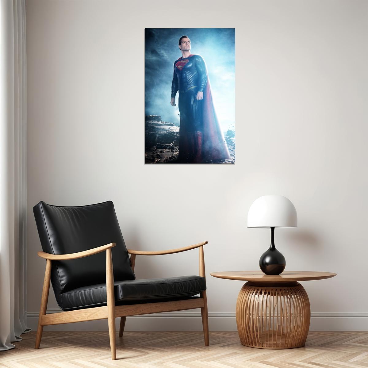 Superman Movie Poster Iconic Dc Superhero Wall Art