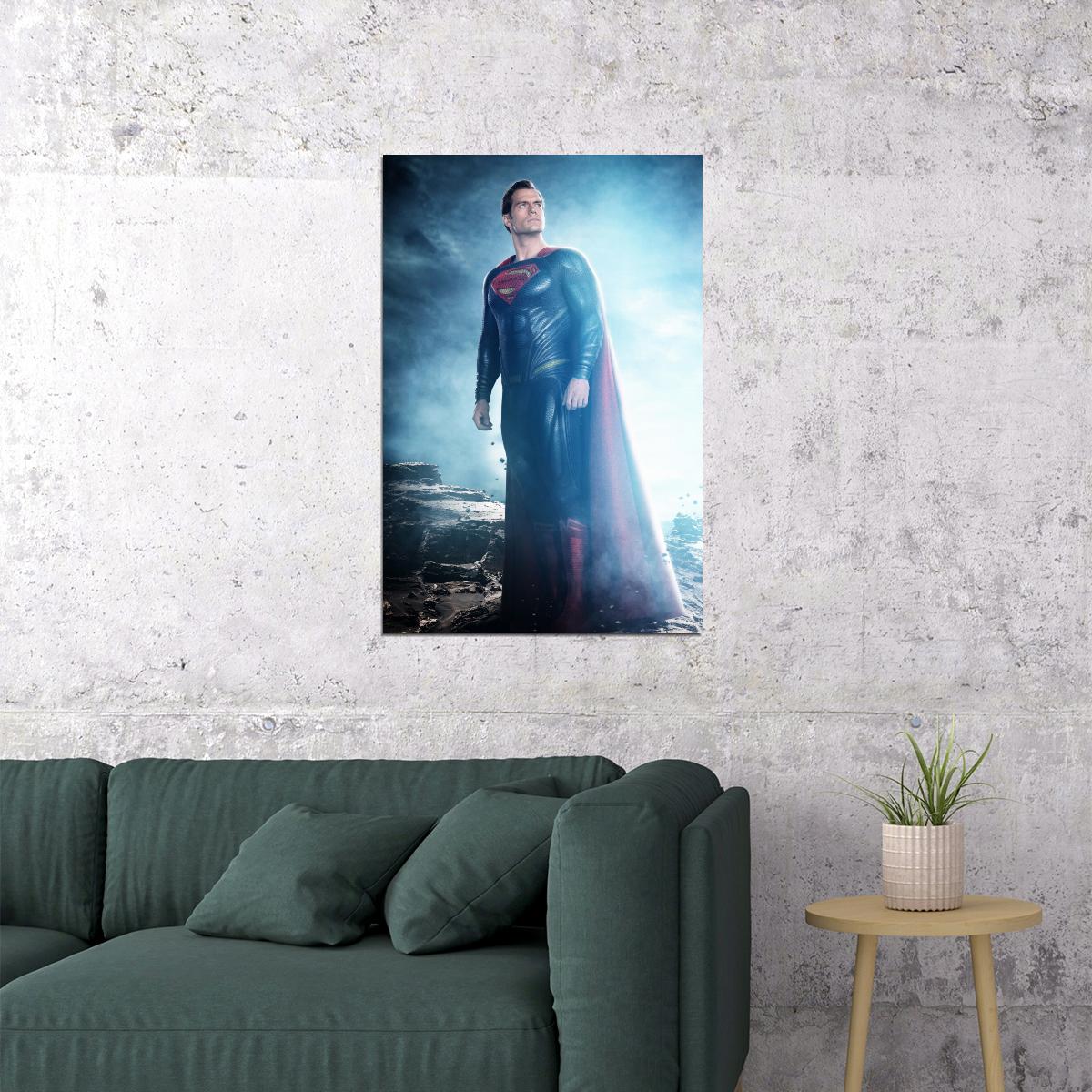 Superman Movie Poster Iconic Dc Superhero Wall Art