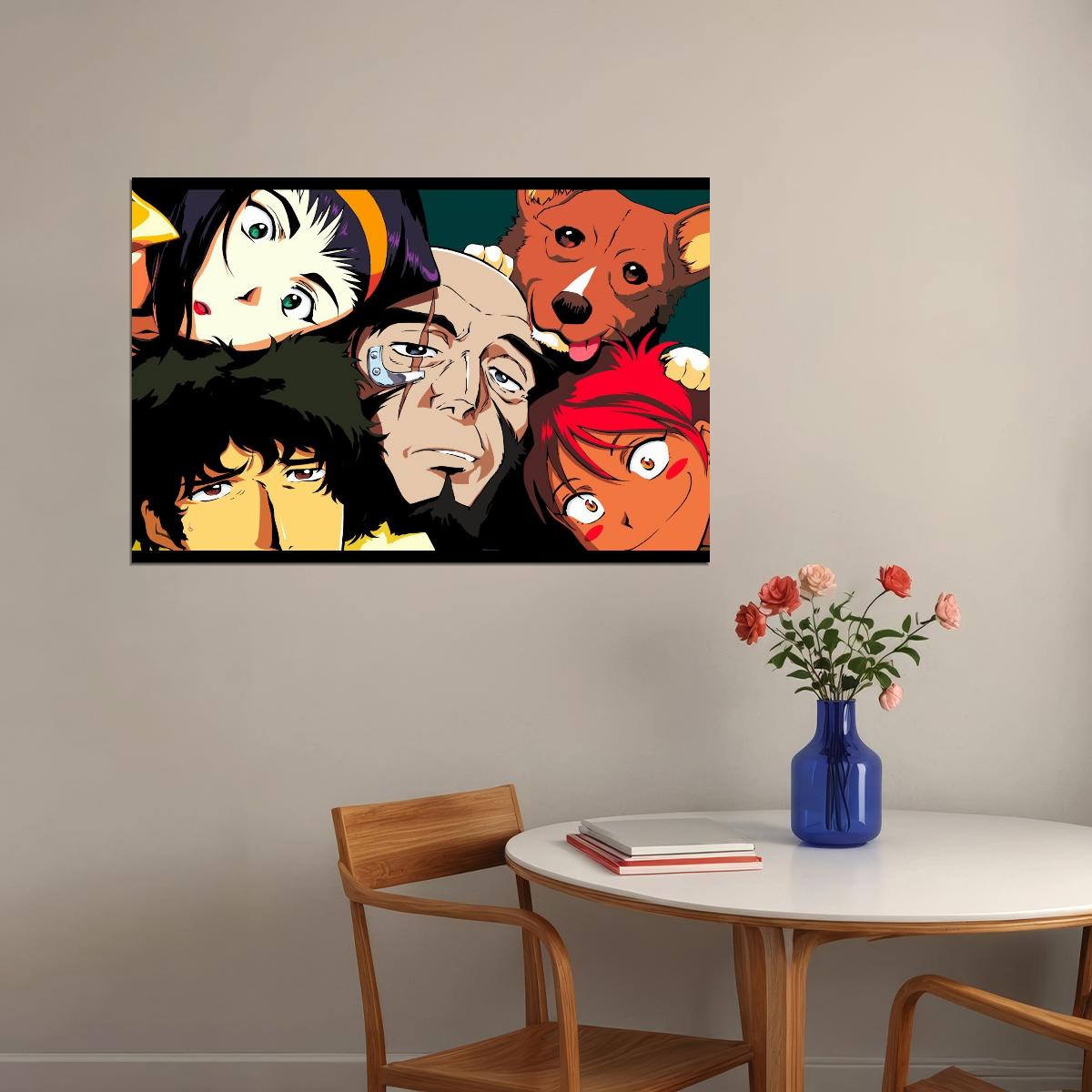 Cowboy Bebop Anime Poster Japanese Animation Wall Art Sci-fi Manga Print - xonomax