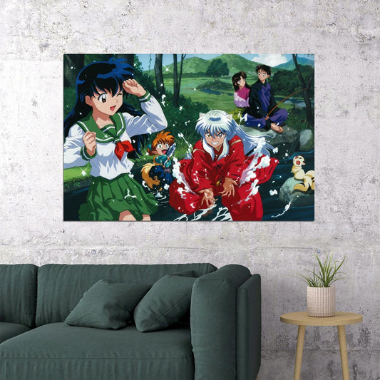 Inuyasha Anime Poster Japanese Animation Wall Art Manga Series Print - xonomax