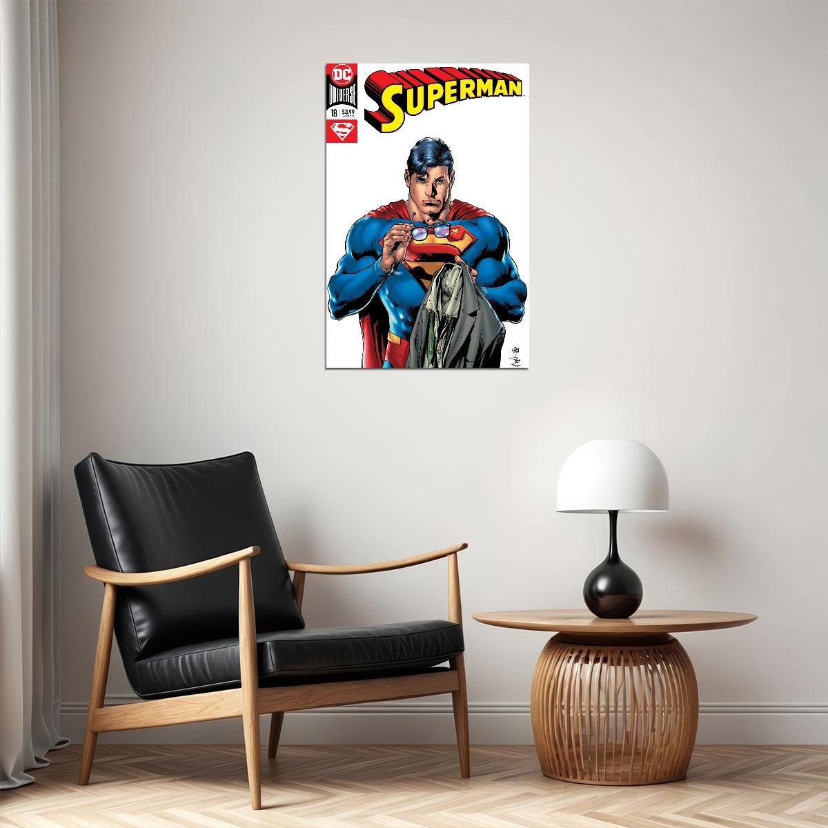 Superman Comic Book Poster Iconic Dc Superhero Wall Art - xonomax
